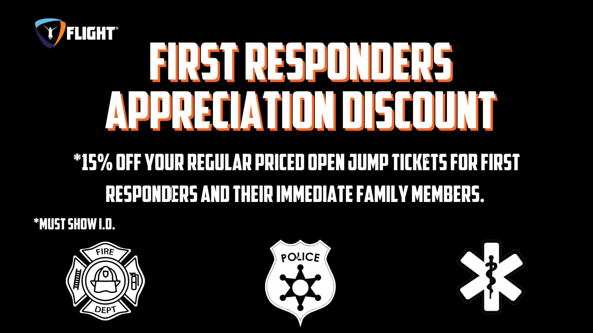 First Responders Discount Flight Adventure Park