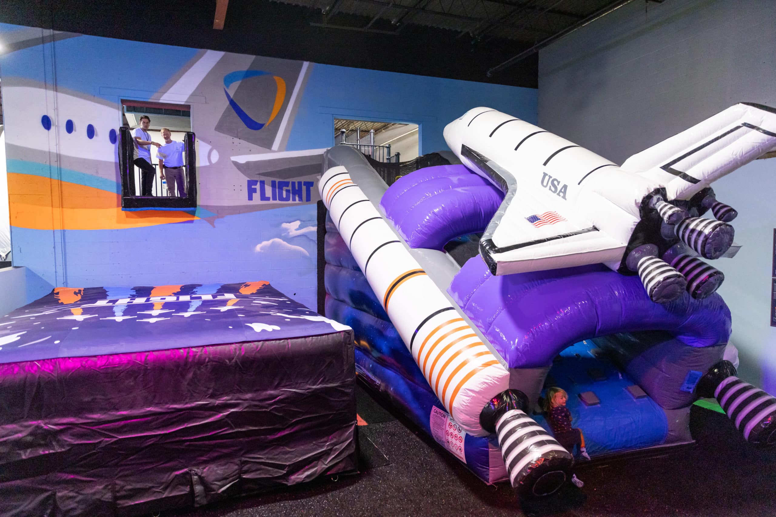 shuttle climb Flight Adventure Park