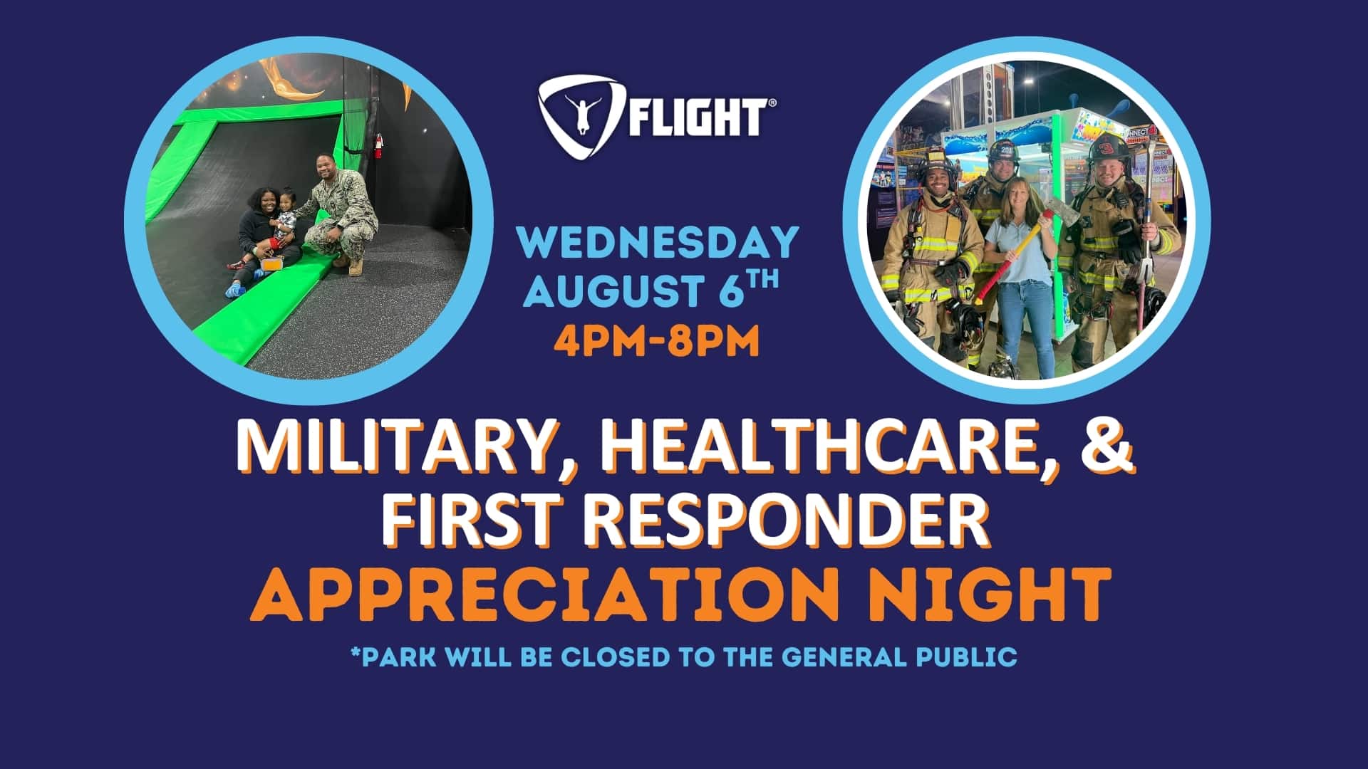 Military, Healthcare, and First Responder Appreciation Night!